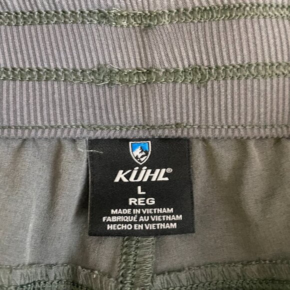 Kuhl Women L Gray FreeFlex Move Pants Zip Pocket Drawstring Waist Lightweight - Picture 10 of 12